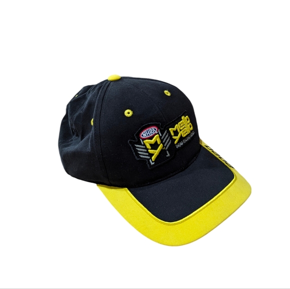 NWOT Yellow Mello Drag Racing NHRA Cotton Baseball Trucker Hat OS - Picture 5 of 7